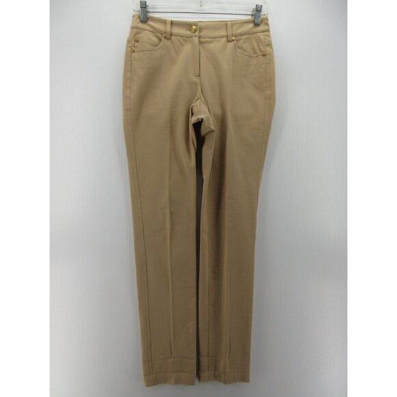 J McLaughlin Jeans 0 Straight Knit Stretch Pants Preppy Career - Picture 1 of 10